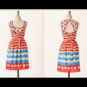 Anthropologie High Seas Sun Dress XS